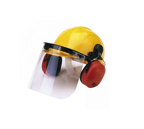 کلاه ایمنی با قابلیت نصب همزمان گوشی و طلق محافظ صورت 